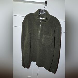 Sonoma Men's Forest Green Zip-Up Fleece